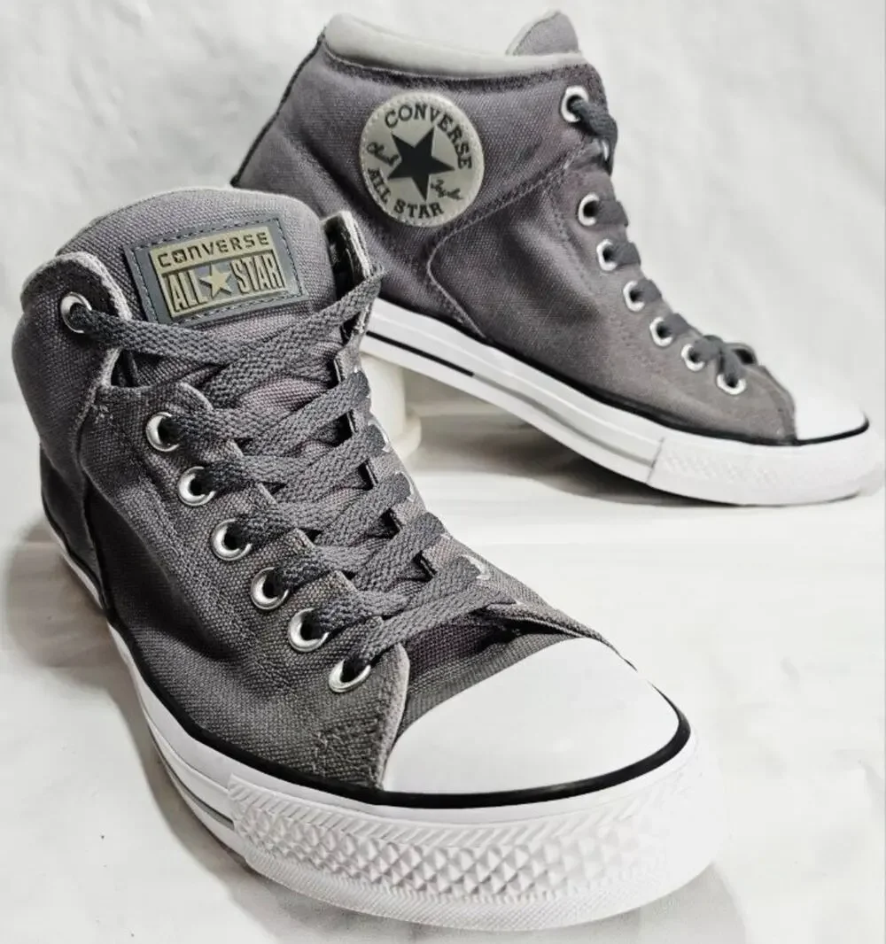 Converse Chuck Taylor All Star Street High Sneakers Grey Mens Size 10